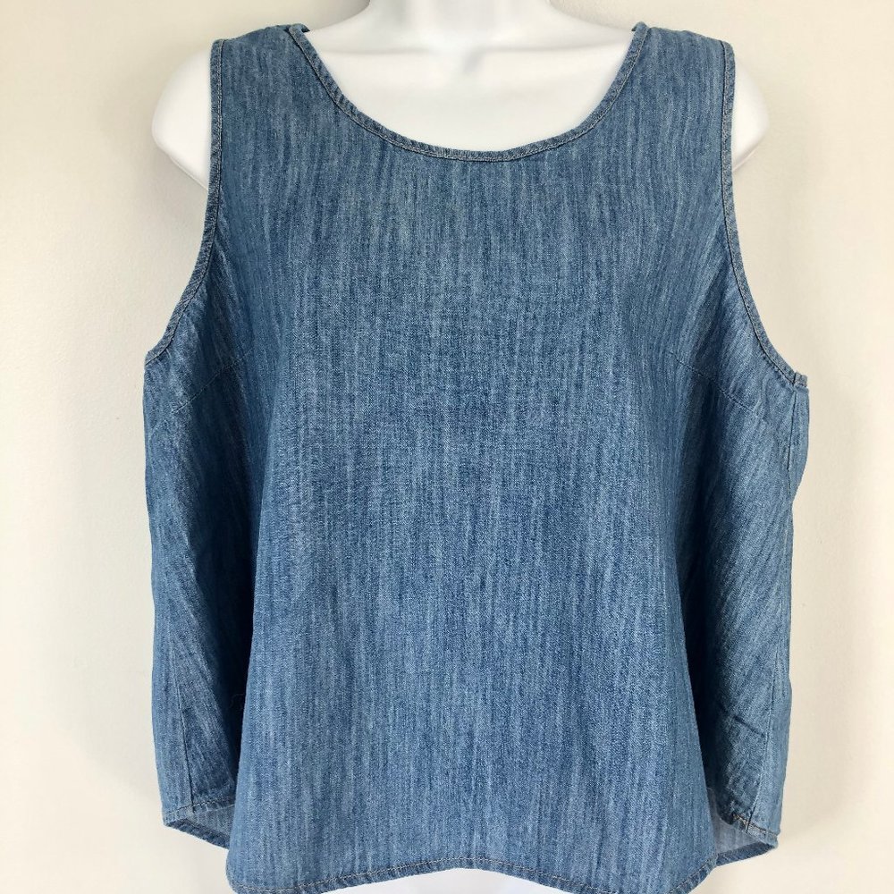 Universal Threads Chambray Top - Size Large